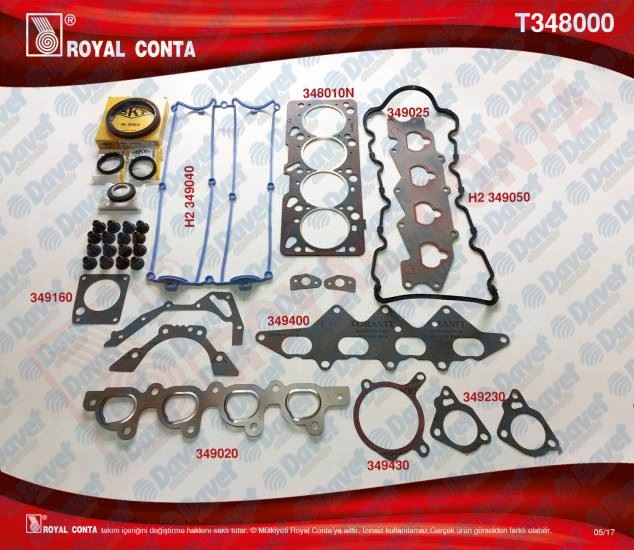 ROYAL T348000 Motor Takim Contasi Keceli Subap Lastikli S.K.C Dahil Mondeo I-Ii 2.0 16v 92>00